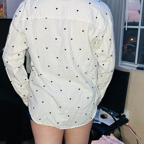 Abercrombie & Fitch Hearts Button Up - Picture 2 of 3